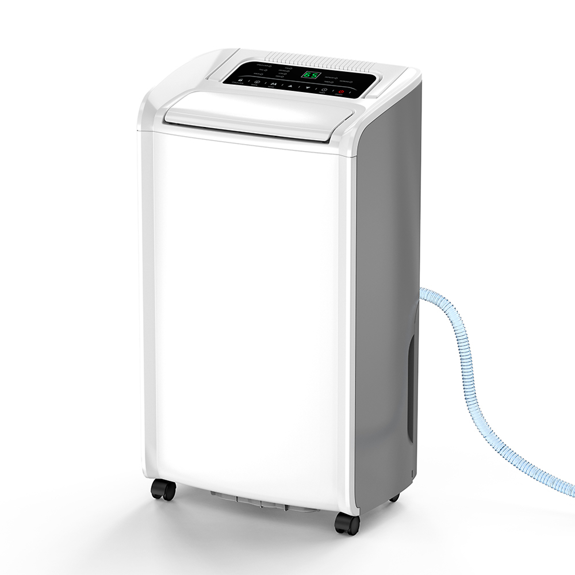 EdenDirect 50 pt. 4,500 sq. ft. Portable Dehumidifier in. White with Drain Hose for Basement, with Anion, Child Lock, Auto defrost